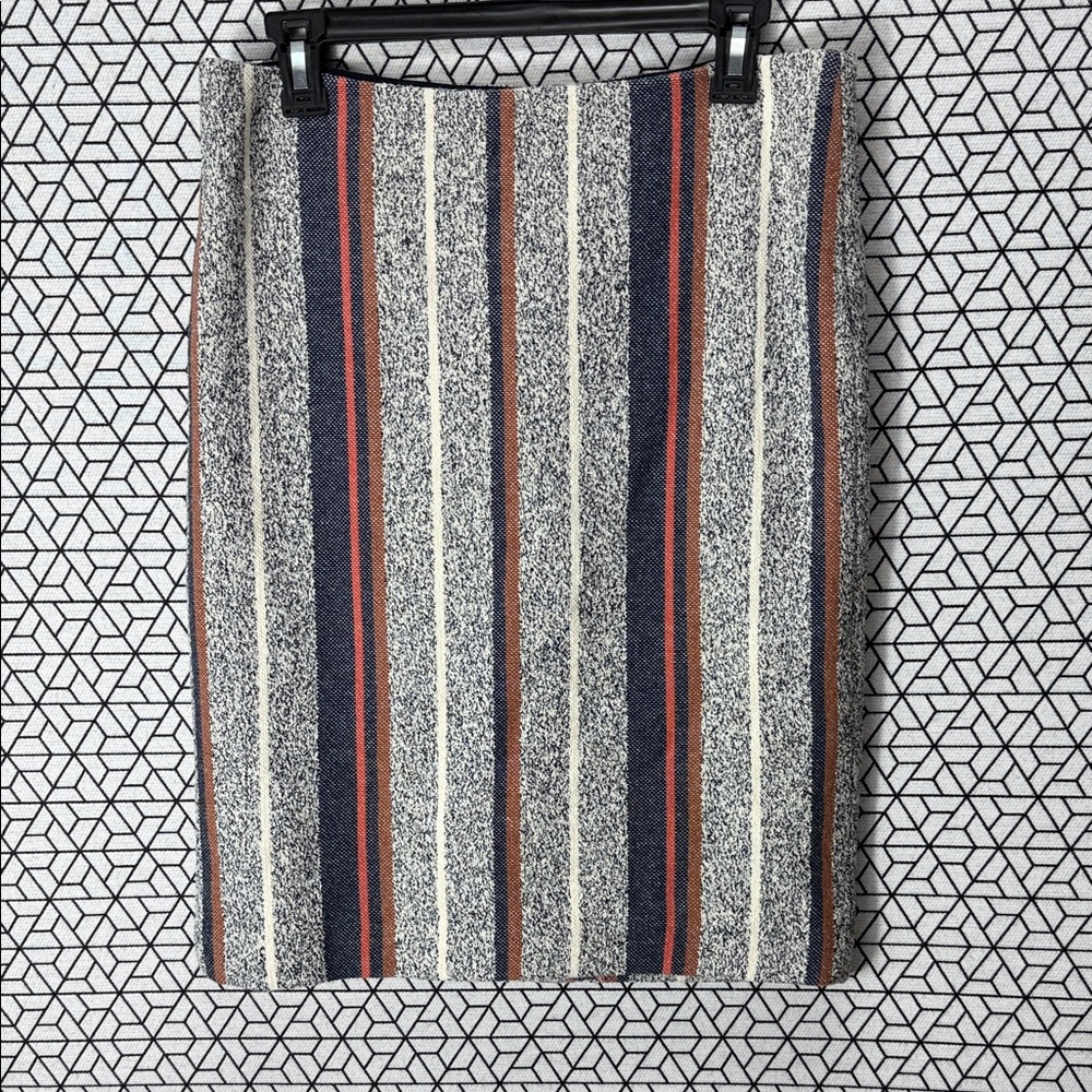 NWT Ann Taylor Multicolor Striped Pencil Skirt